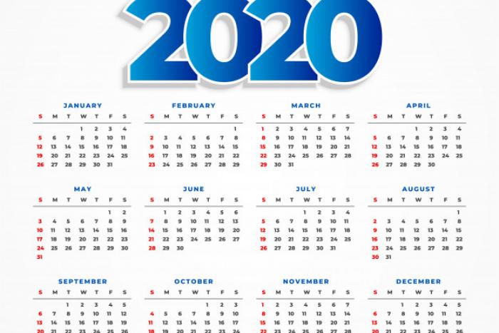 koledar 2020